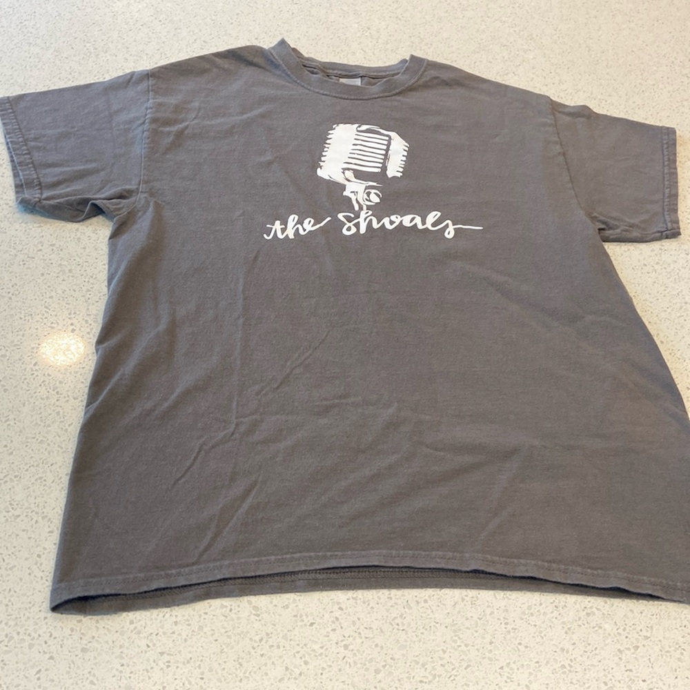 Gildan “The Shoals” Grey Heavy Cotton Short-Sleeved T-Shirt, Large